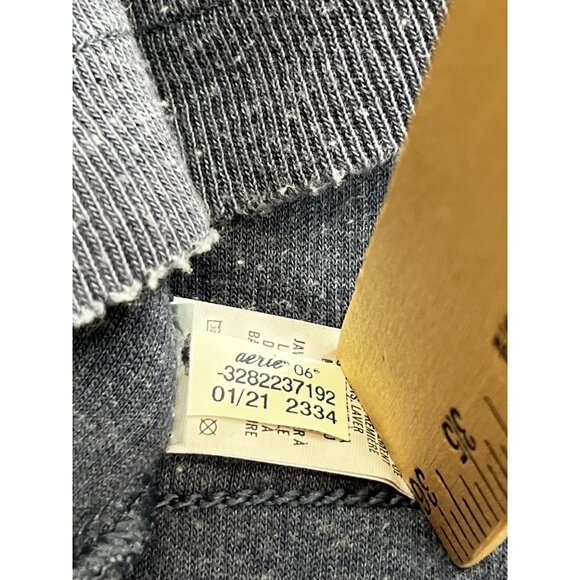 Aerie Womens Large Half-Zip Pullover Lightweight Sweatshirt Kangaroo Pocket - Picture 9 of 10